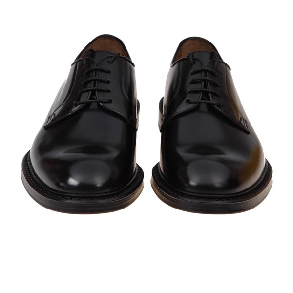 Black Calfskin Laced Shoes AW23