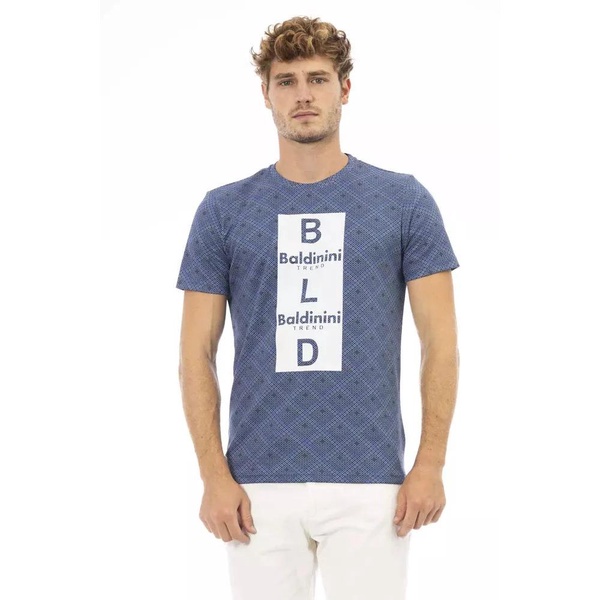 Blue Trend T-Shirt with Front Print