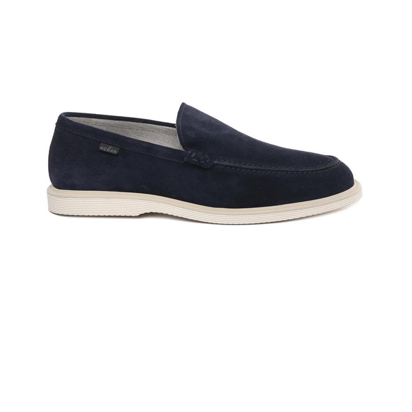 Handcrafted Tuareg Blue Suede Flats