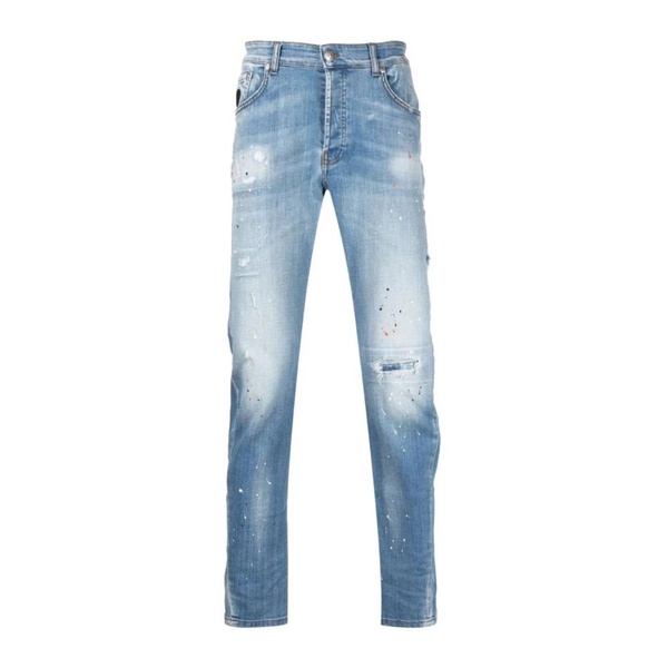 Men`s Slim-Fit Vintage Denim Jeans