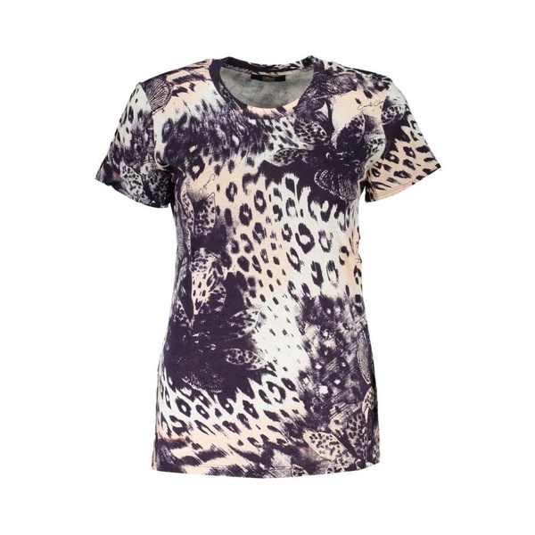 Patterned T-Shirt with Logo Print