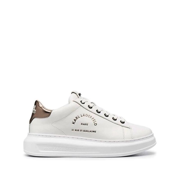 Embossed Logo Leather Sneakers