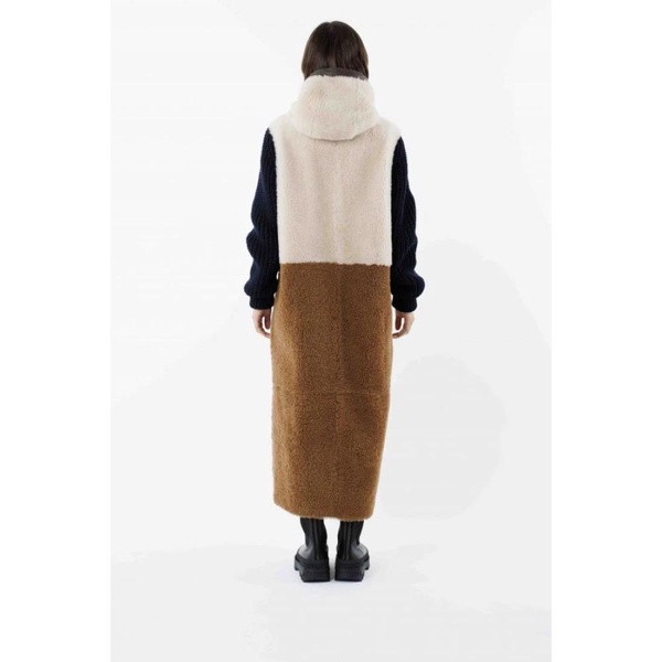 Double Long Shearling Coat