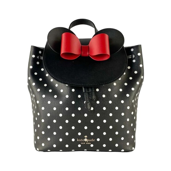 Minnie Mouse Leather Backpack Bow Design