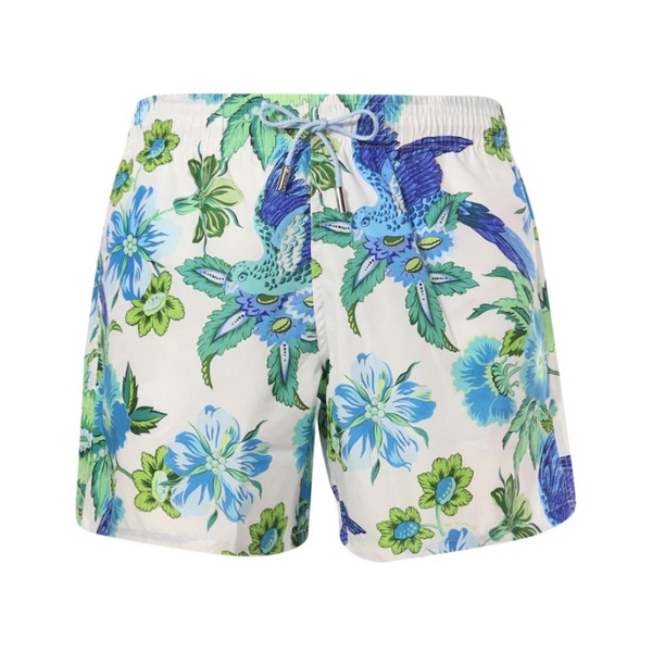 floral-print swim shorts