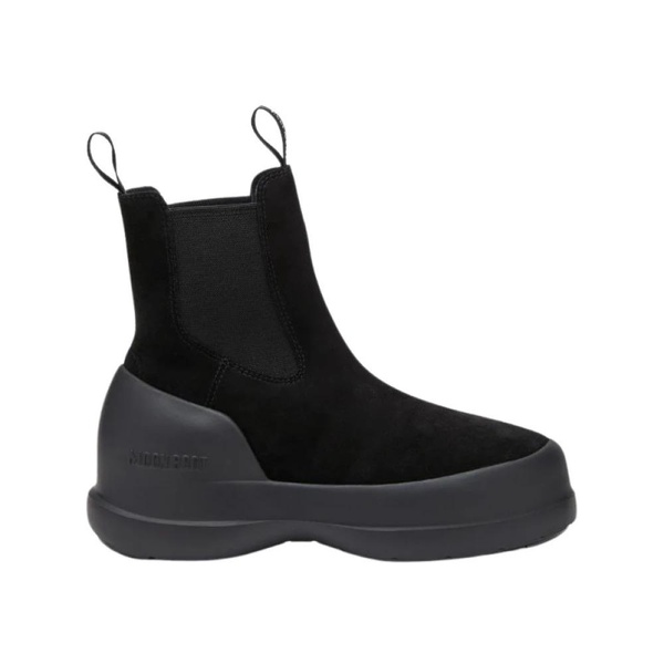 Black Suede Chelsea Waterproof Boots