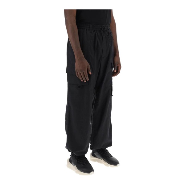 Crinkle Nylon Multi-Pocket Pants