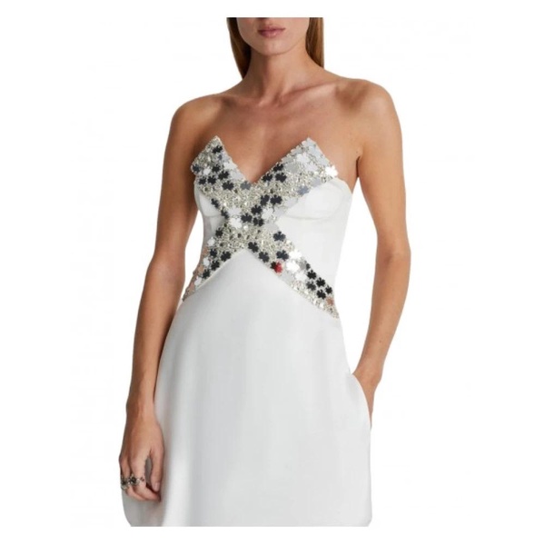 Balloon Insert Embroidered Dress