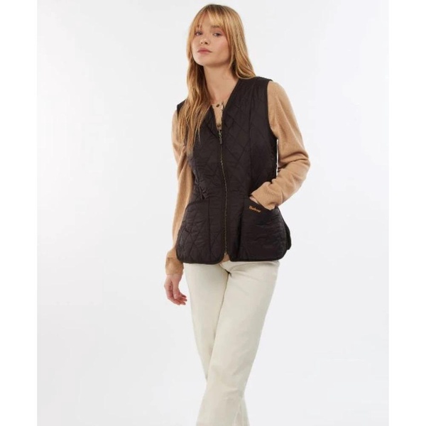 Brown Gilet Zip Jacket with Logo