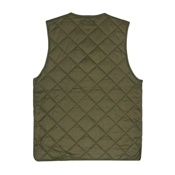 Green Padded V-Neck Sweater