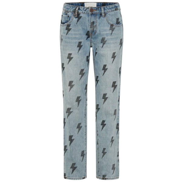 Lightning Print Regular Fit Jeans