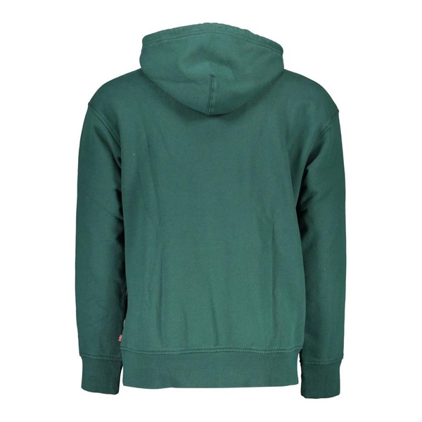 Green Hooded Cotton Sweatshirt