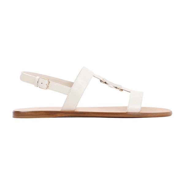 FERRAGAMO Beige Lamb Skin Sandals for Women