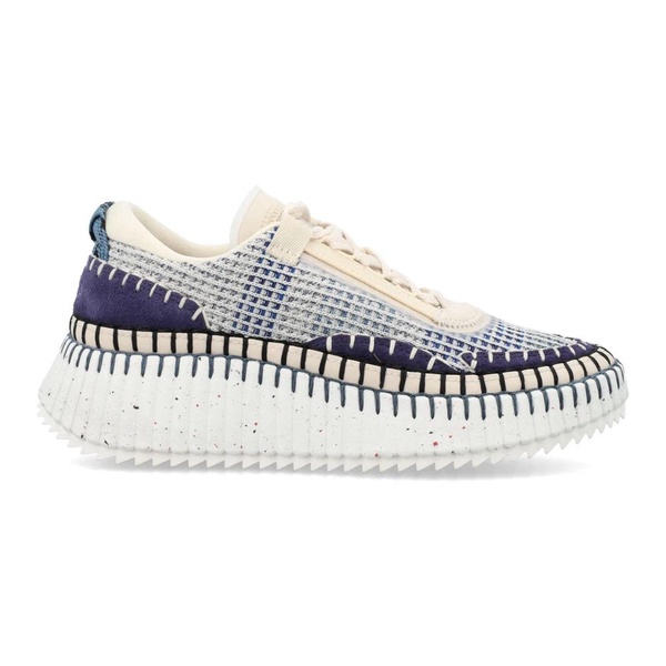 CHLOÉ Cosmic Blue Lace-Up Sneakers