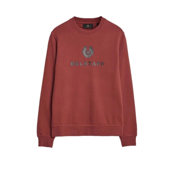 Signature Crewneck Sweatshirt in Lava Red