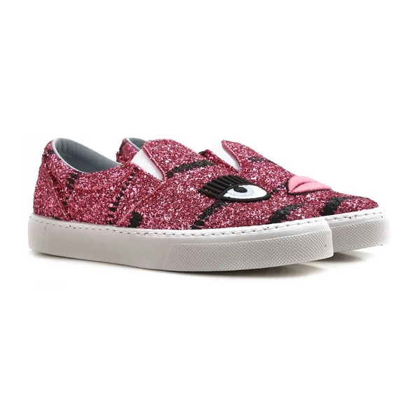 Pink Slip-On Sneakers