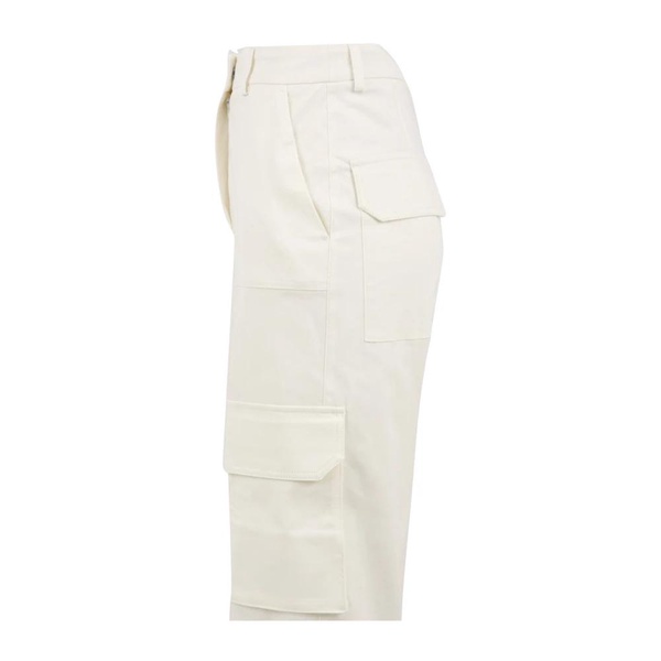 White Canvas Trousers Model 24FE1940