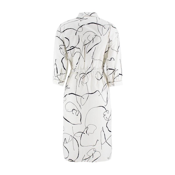 Timeless Midi Dress with All-Over Print