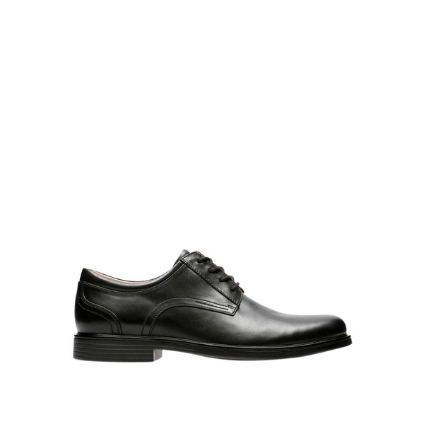 Black Leather Lace-Up Shoes