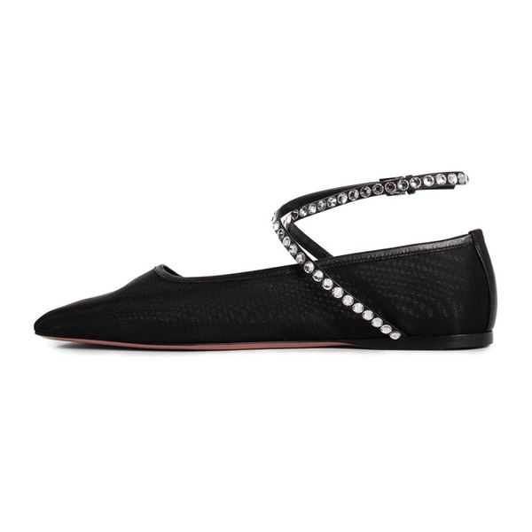 Crystal Mesh Black White Sandal