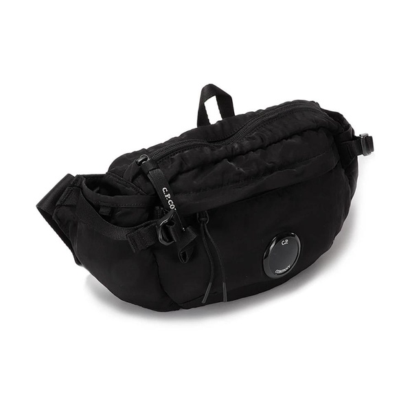 Black Nylon Logo Bum Bag