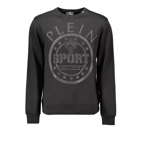 Black Logo Print Sweater Men