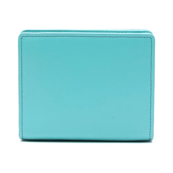 Blue Embroidered Bi-Fold Wallet