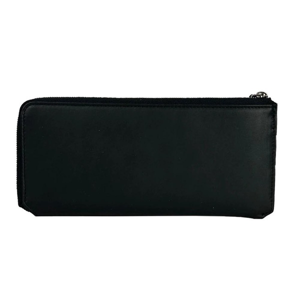 Leather Wallet with Zip Closure