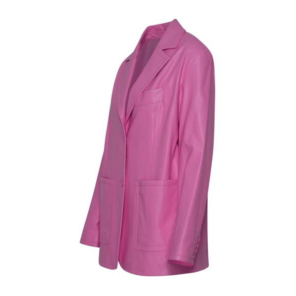 Timeless Women`s Blazer in Pink Polyurethane Blend