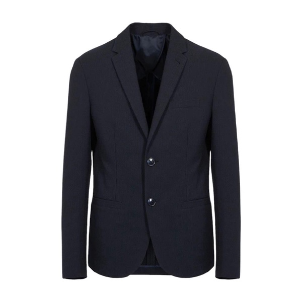 Blue Stretch Blazer for Men