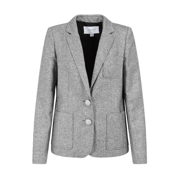 Grey Cotton Blend Jacket AW23