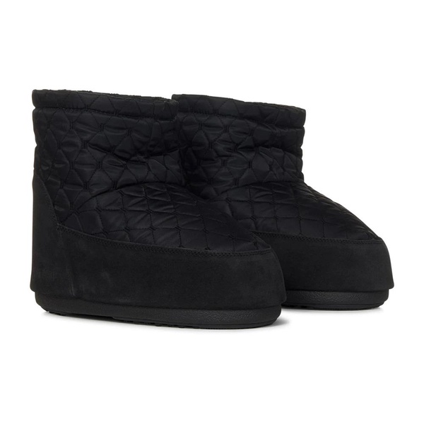 Black Quilted Ankle Boots