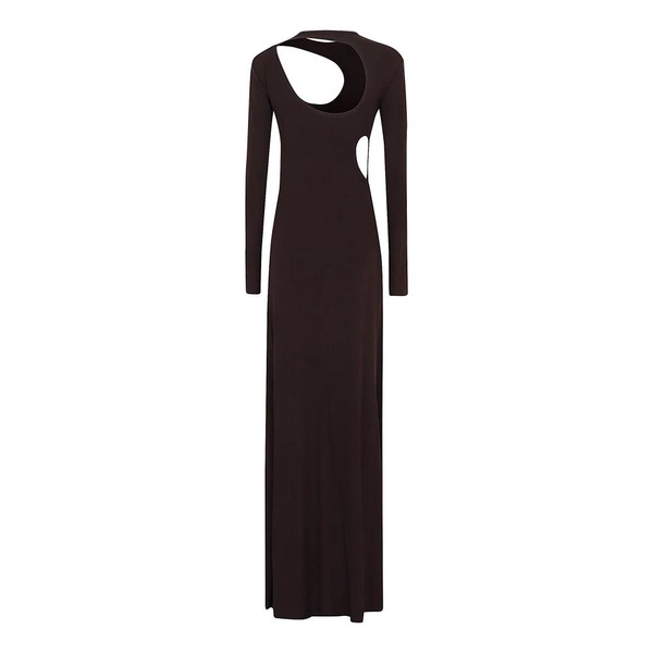 Cut-Out Jersey Floorlength Dress