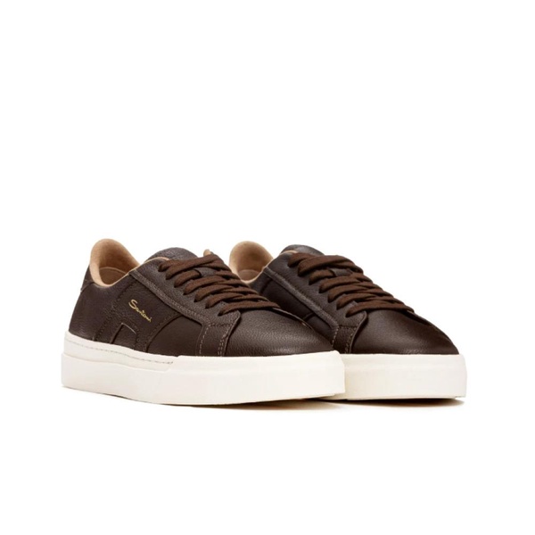 Brown Leather Sneakers for Men