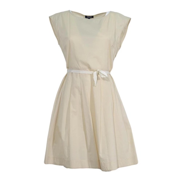 Cream Popelin Dress for Women