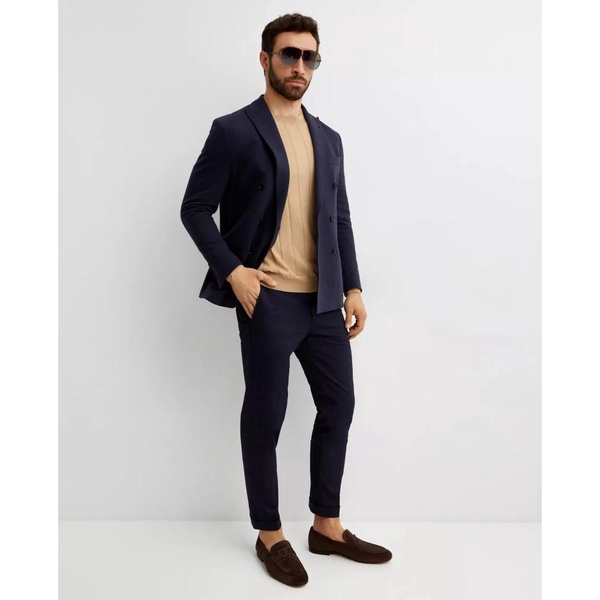 Navy Double-Breasted Blazer