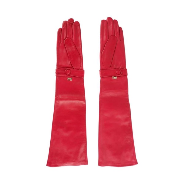 Elegant Red Lambskin Gloves