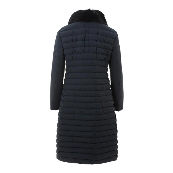 Quilted Coat with Fur Detail