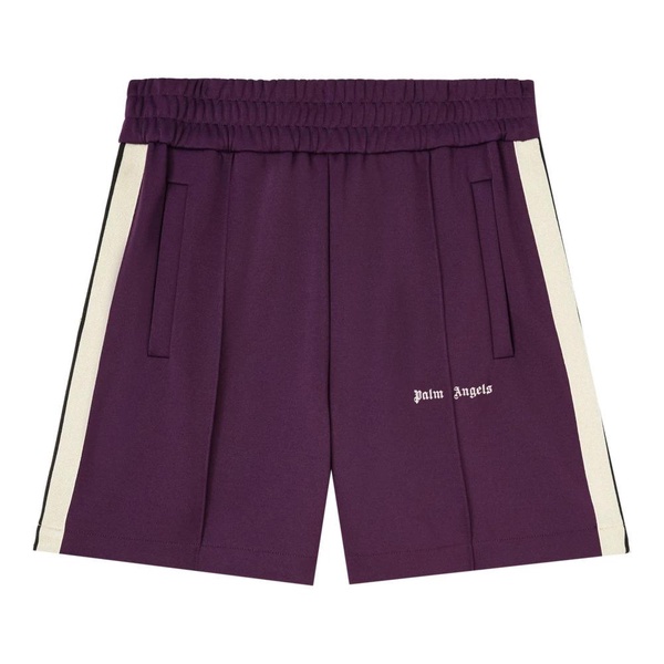 Purple Shorts with Ecru Side Bands