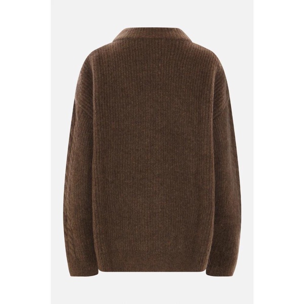 Brown Cable Knit Sweater