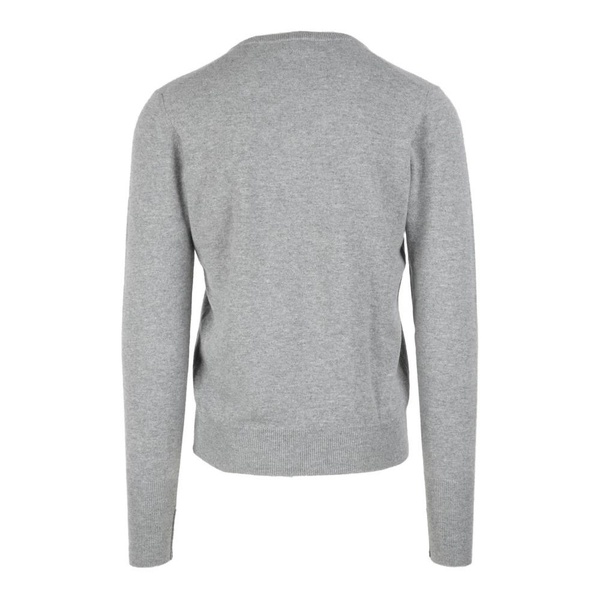 Cashmere V-neck Knitwear in Grey