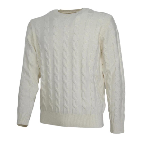 Men's Braided Cashmere Sweater