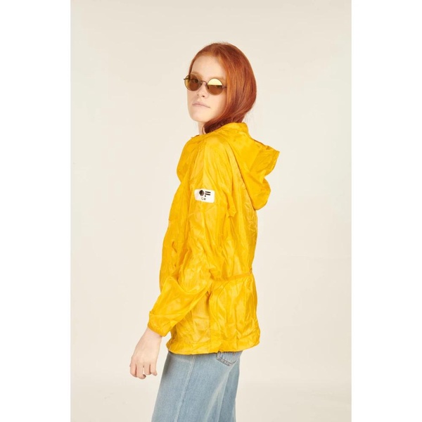 Yellow Folding Hooded Jacket