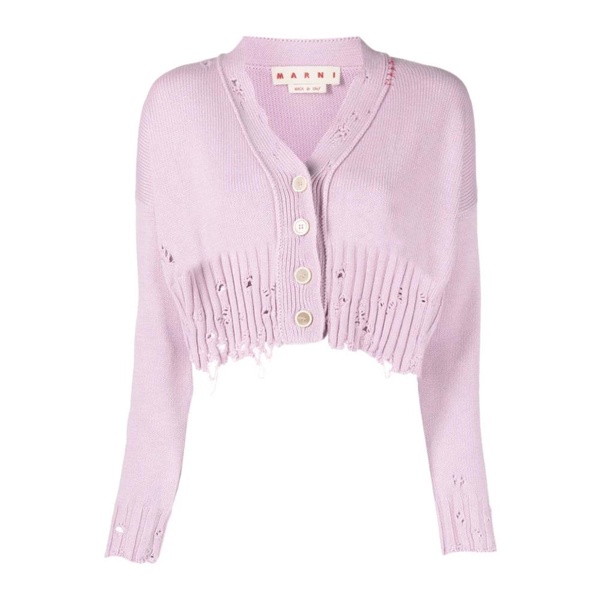 Light Orchid V-Neck Cardigan