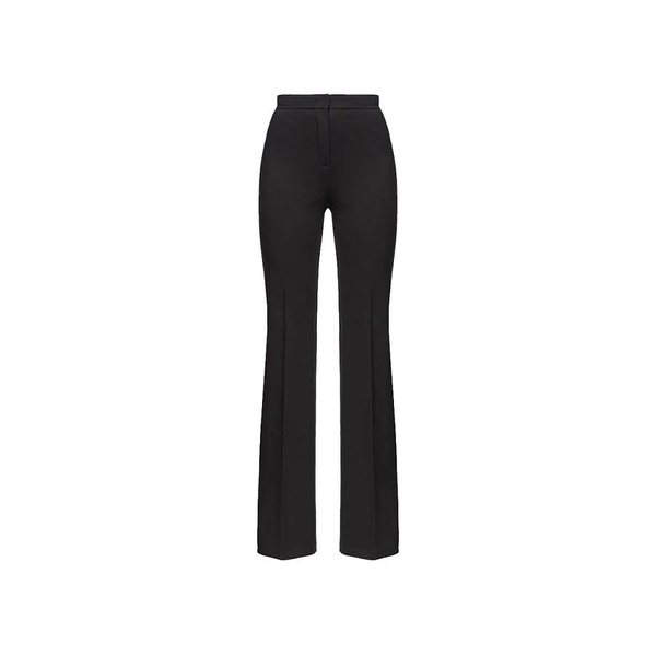 High Waist Flare Pants in Black