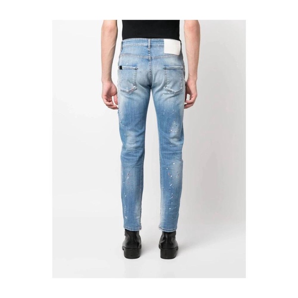 Men`s Slim-Fit Vintage Denim Jeans