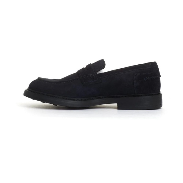 Blue Suede Loafers Elegant Style