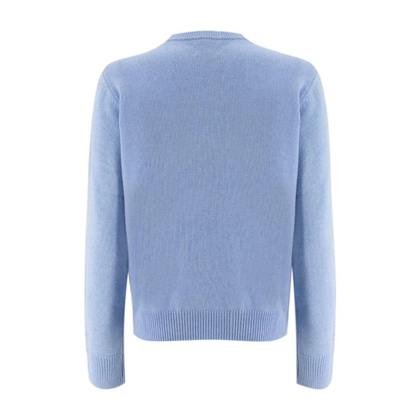 Winter motif cashmere-blend crew-neck jumper