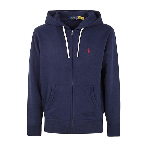 Navy Fleece Hooded Sweatshirt