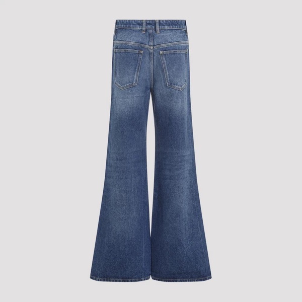 Blue Cotton Trousers AW24